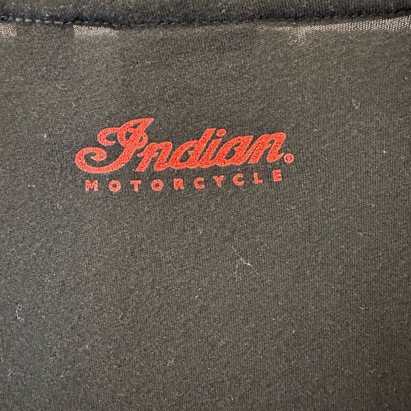 COPY - INDIAN MOTORCYCLE BRAND WOMEN’S V-NECK EMBELLISHED SHORT SLEEVE TEE.  SI… - Picture 4 of 6